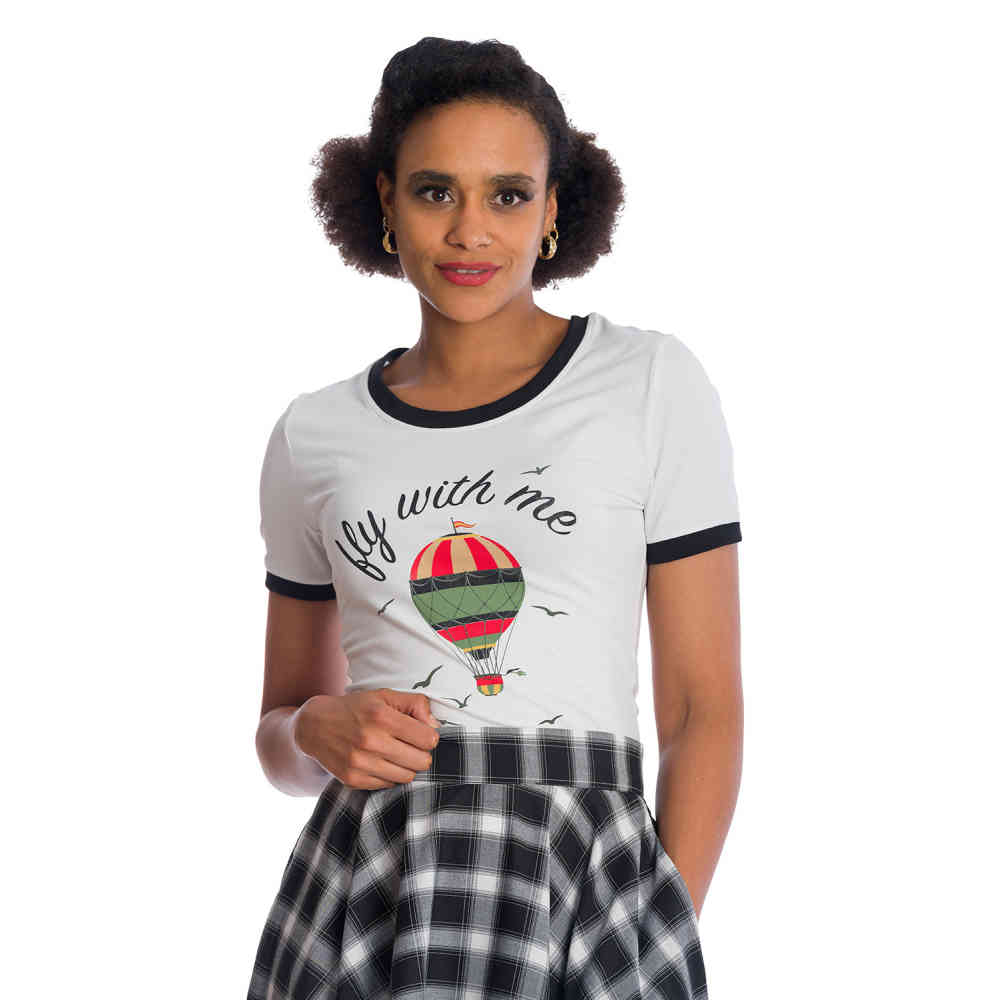 Banned - FLY WITH ME Damen T-Shirt - Weiß